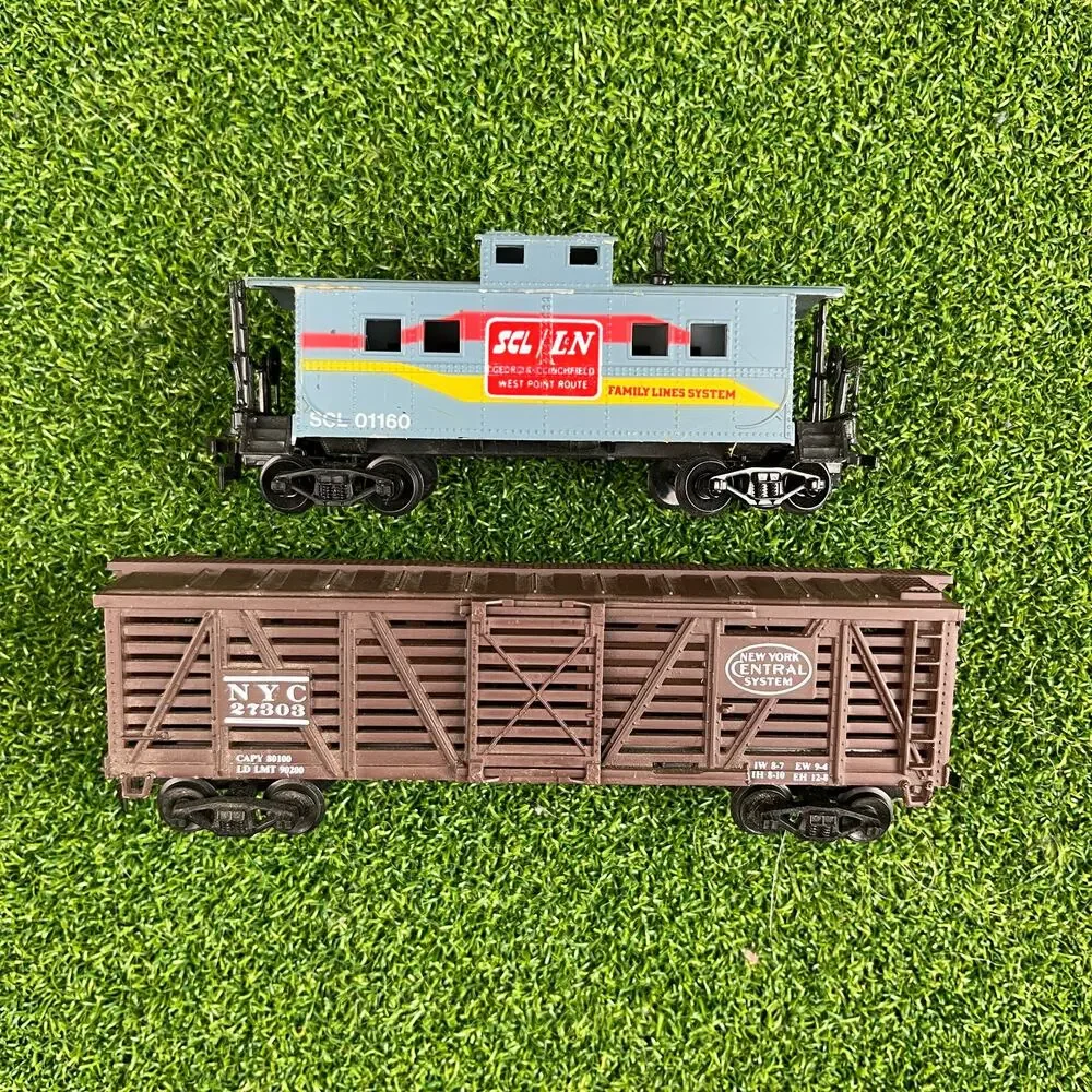 VTG Lot Toy Train Cars SCL/LN Caboose Family Lines System NYC Central System